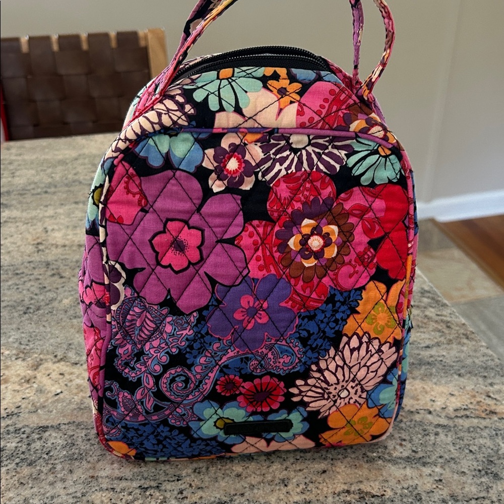 Vera Bradley Floral Quilted Lunch Bag
